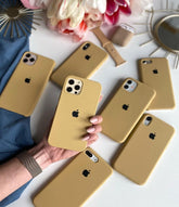Husa silicon cu microfibra Iphone  - HONEY